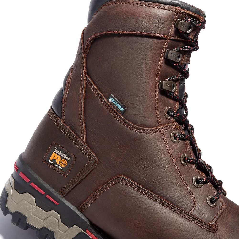 Bocanci De Muncă Timberland Barbati Maro - Pro® Boondock 8\" Comp Toe - Romania - RGXTNA368